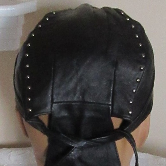 New Leather Biker Hat Beads - Unisex - Picture 4 of 4